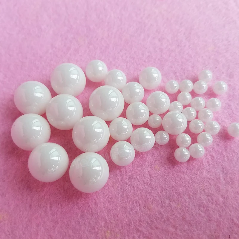 1-50 buah ZrO2 bantalan bola keramik Dia 1.5mm 1.588mm 2mm-16mm Zirconia zirkonium oksida bola G10 kelas halus bulat bola manik