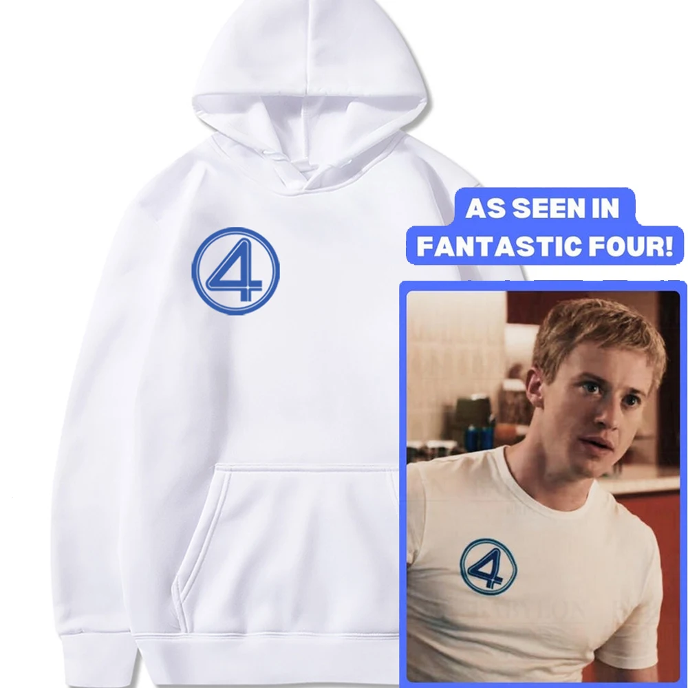 

Фантастическая толстовка с капюшоном «Четыре первых ступеней», мужская и женская уличная одежда в стиле хип-хоп, Джонни Шторм, толстовки с человеческим факелом, топы MCU Fandom