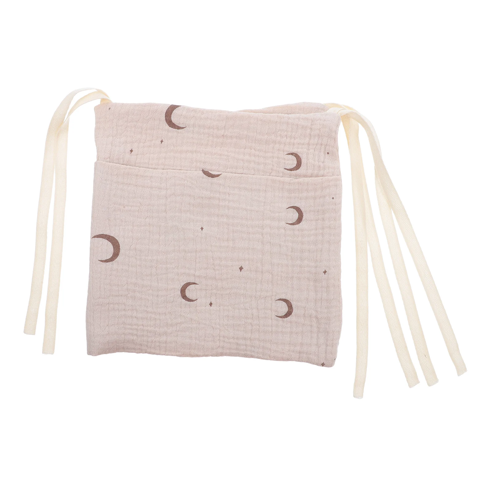 

Подвесная сумка для хранения детской прикроватной тумбочки, двухъярусная кровать-органайзер, двухслойный хлопок, 2 кармана, аксессуары для хранения детской кроватки