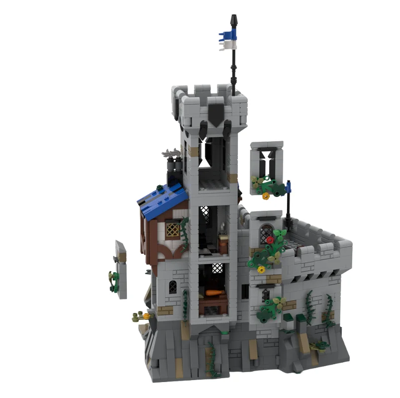 MOC Castle Model Card Game Set - Small Part Assembly Toy Building Blocks - 1648 Pieces - Suitable for All Enthusiasts - Creative
