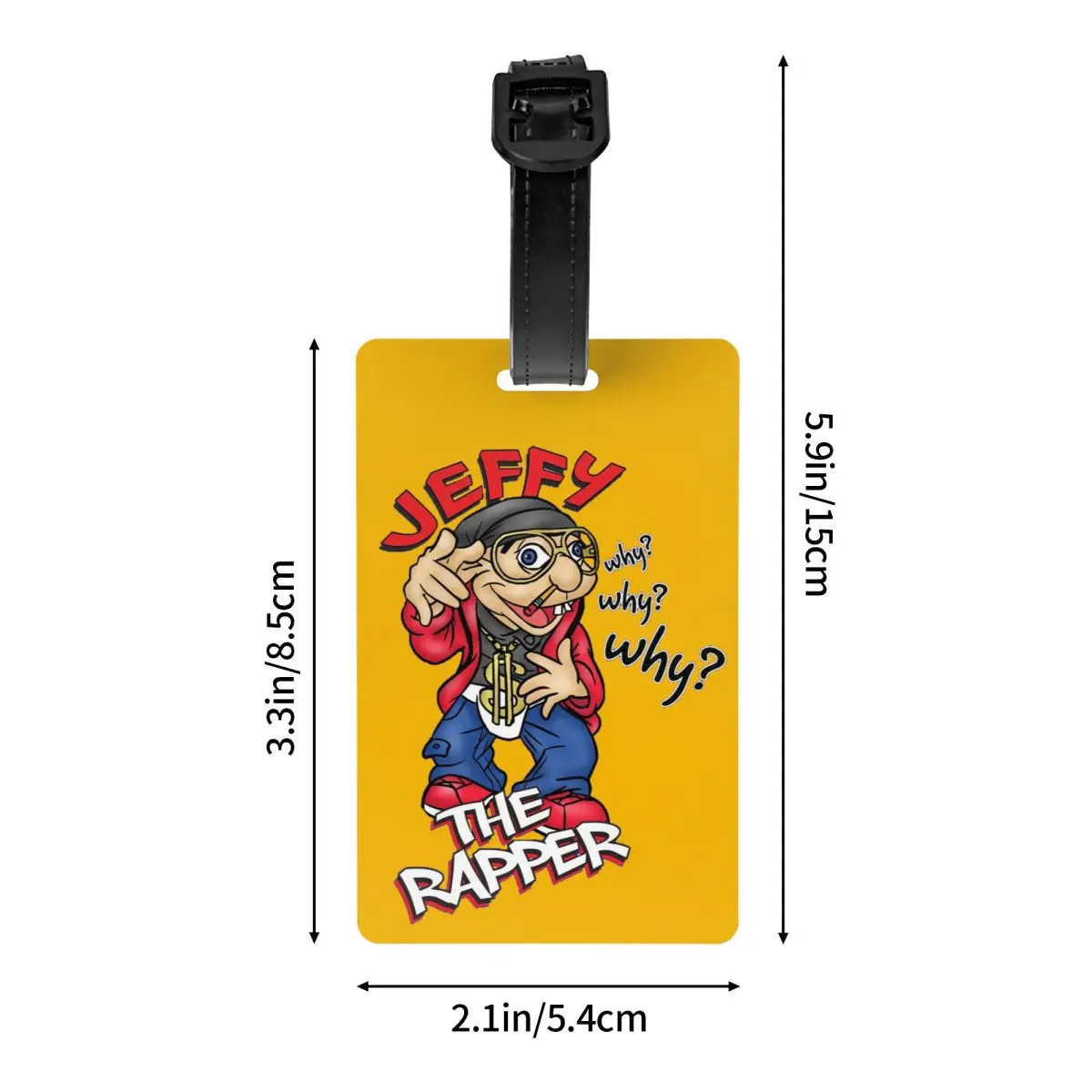 جيفي مغني الراب SML شخصية علامات الأمتعة حقيبة الملحقات المحمولة الأمتعة الصعود علامة التسمية حامل معرف اسم العنوان #4