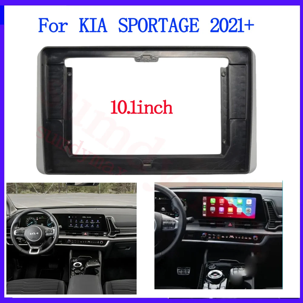 

10,1-дюймовая автомобильная рамка для KIA SPORTAGE 2021 2022, Android, радиоприемник с большим экраном, аудиосистема, лицевая панель