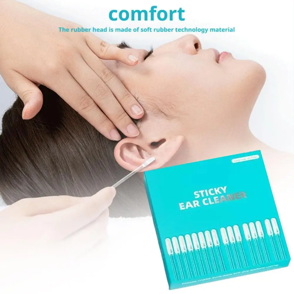 

24 шт. наклейные одноразовые палочки для удаления ушной серы, набор мягких силиконовых чистящих средств для ушей, средство для чистки ушей для пожилых людей, взрослых и детей