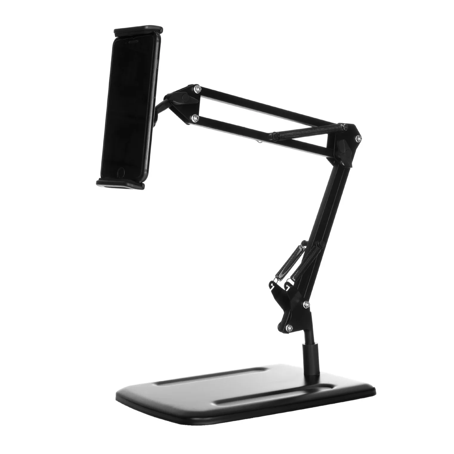 Tablet Desk Stand, Adjustable Universal 360-degree Rotatable Metal Tablet Holder, Phone Stand for iPad/iPhone