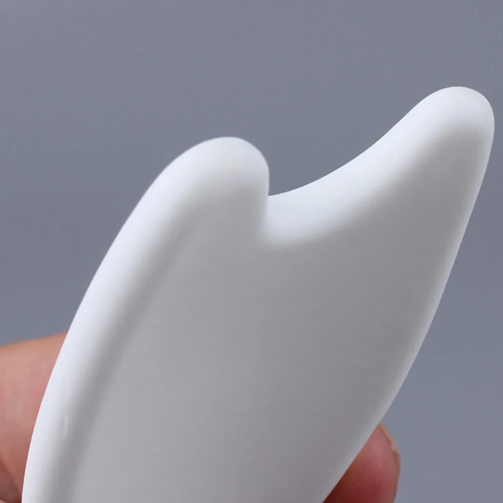 Plaque de massage en céramique pour les jambes, blanche, fine, lisse, outil de massage pour le visage, le cou, le dos, spa à domicile pour femmes