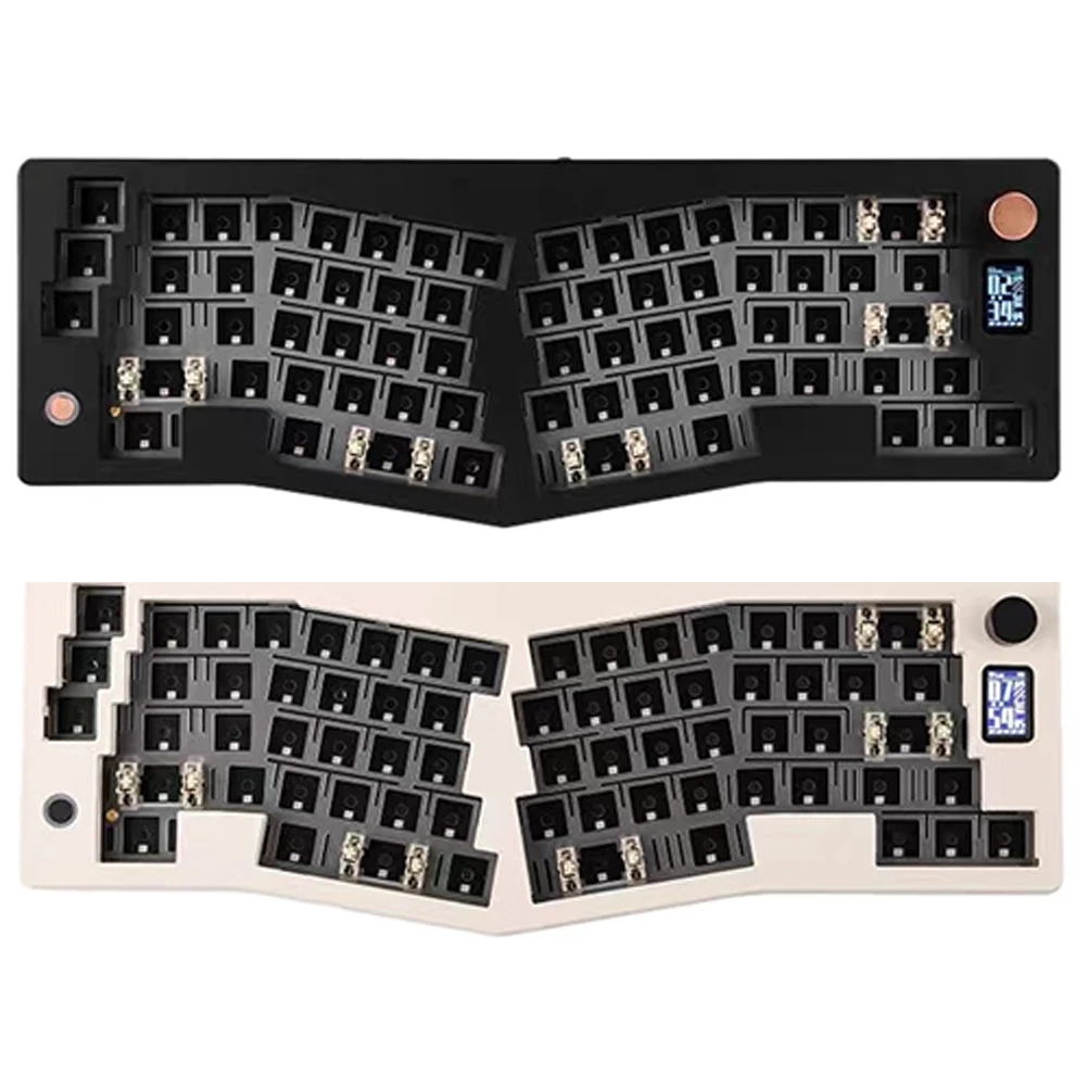 New ABM066 Wireless Mechanical Keyboard Alice-layout Hot Swappable Mechanical Keyboard BT/2.4Ghz Wireless /Type-C Wired Keypad