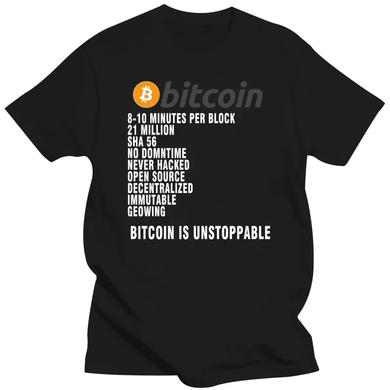 Graphic Short Sleeve T Shirt Streetwear Bitcoin 2024 New Arrival TShirt 12 Years Later Facts O neck Cotton For Men Tees Harajuku