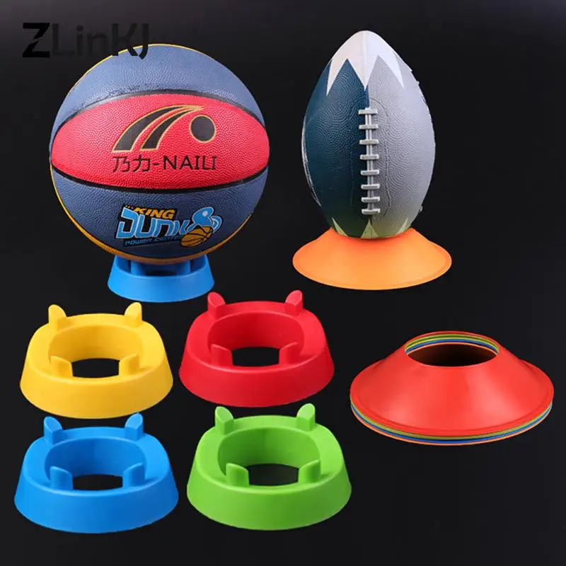 1Pcs Ball Stand Display Halter Rack Unterstützung Basis Für Fußball Rugby Kristall Labyrinth Maze Ball Fußball Volleyball Basketball