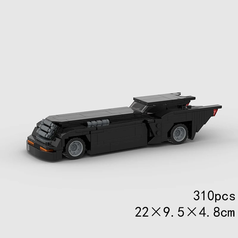 MOC Car animation Batmobile Racing Technical Vehicle Model Building Block Super Race brick Movie Hero Bat Christmas Gift City