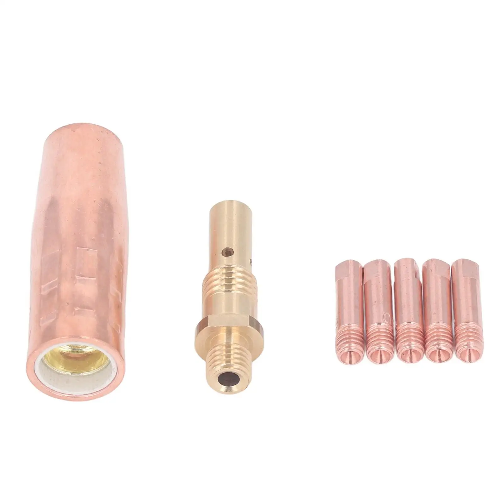 

Mig Welding Brass 0.9mm Contact Tip Gas Nozzle Diffuser Set Replacement Parts for Welders