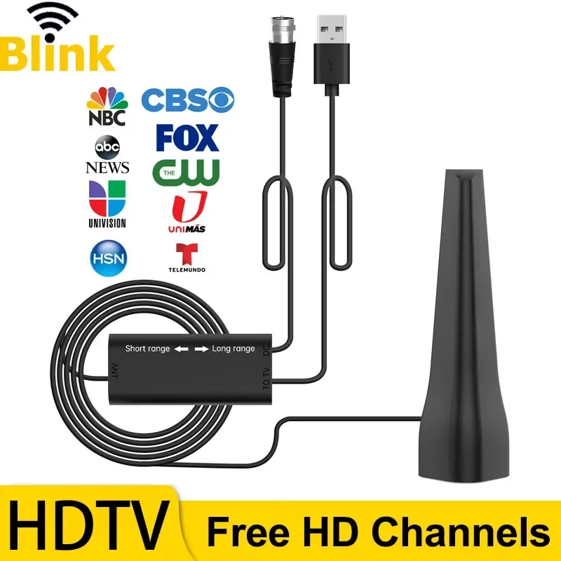 

Digital TV Signal Amplifier Antenna 4K/1080p HDTV Free Channel 36dBi Long Range Amplifier DVB-T/ISDB-T/DMB-T/ATSC 170-860MHz