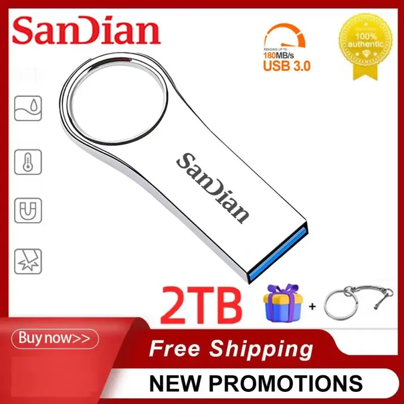 Pen Drive 2Tb Hoge Snelheid Usb Flash Drive 1Tb 512Gb Mini Draagbare Pendrive 256Gb 128Gb Metalen Flash Disk Usb Pen Drive Voor Iphone