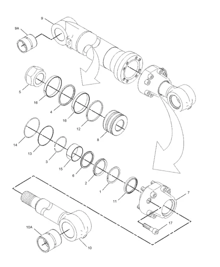 CAT E301.7D BOOM/ARM/BUCKET/BLADE/SWING CYLINDER SEAL KIT AND MAIN PUMP MAIN VALVE SWING MOTOR TRAVEL MOTOR SWIVEL JOINT KIT