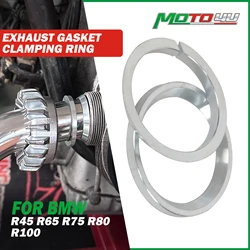MOTO4U For BMW R-Series R45 R65 R75 R80 R100 Cafe Racer Clamping Ring Manifold Gasket Motorcycle Bend Exhaust Gasket Connecting