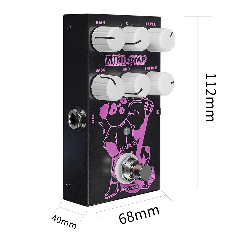 دواسة تأثير محاكاة قبل الأمبير ، 9 تأثيرات أمبير كلاسيكية ، 3 نطاق EQ تجاوز حقيقي ، أمبير صغير