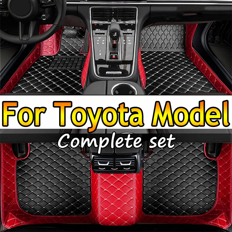 Car Floor Mats For Toyota Corolla Hybrid Prius Avensis Yaris Hybrid Premio FJ Cruiser Crown Verso Aygo Hilux Car Accessories