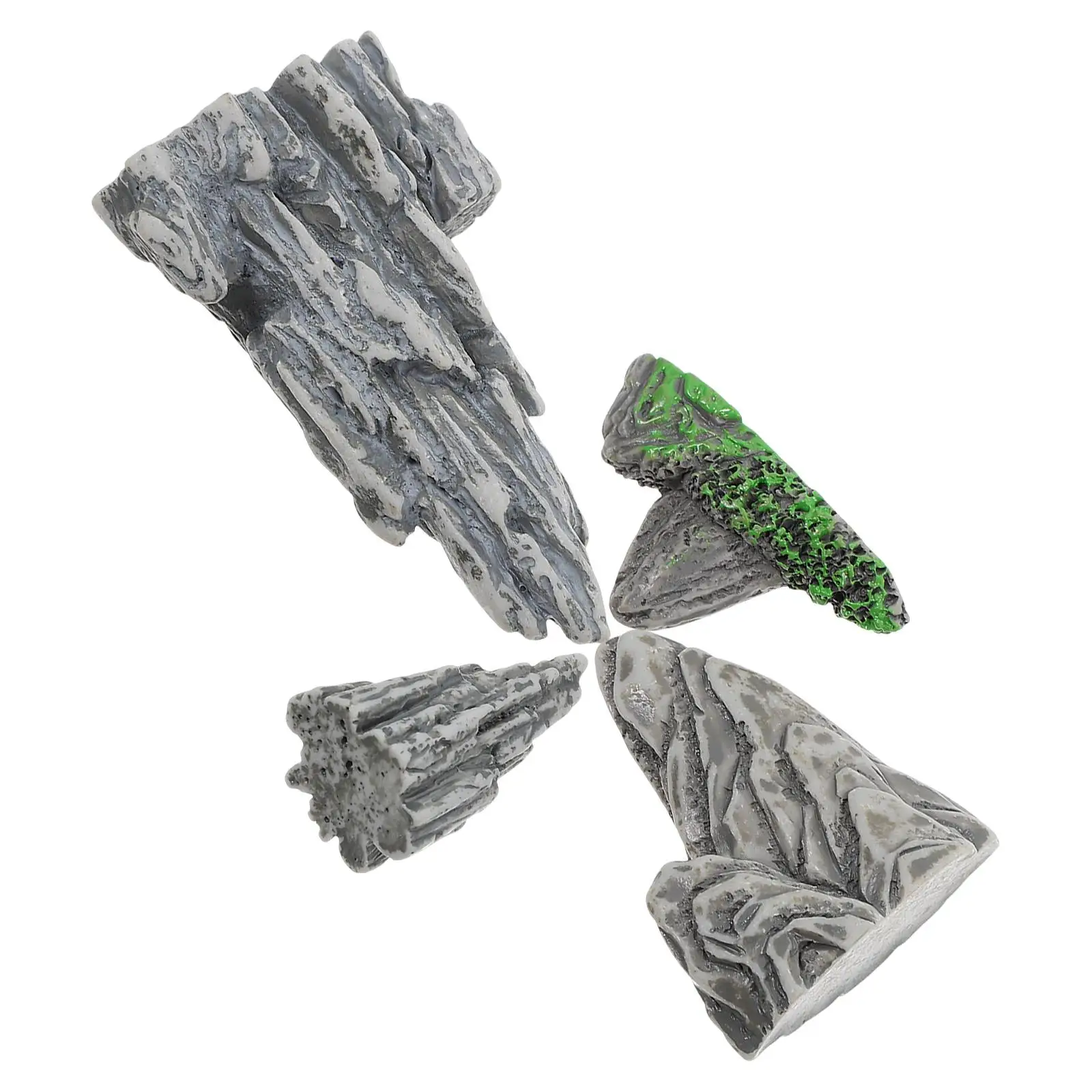 

4 Pcs Rockery Accessories Miniature Bonsai Landscape Adornment Material Long Term Use Fade Resistant Garden Decoration