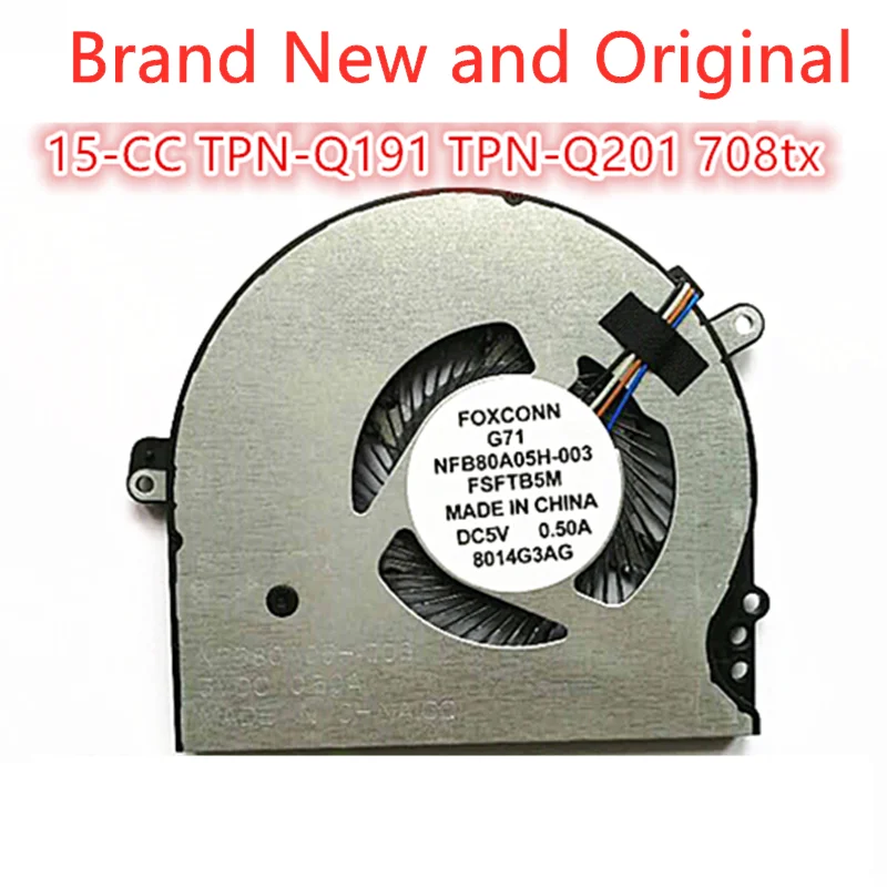 

New Original CPU GPU Laptop Cooling Fan For HP 15-CC TPN-Q191 TPN-Q201 14-BK 15-CK 14-BP