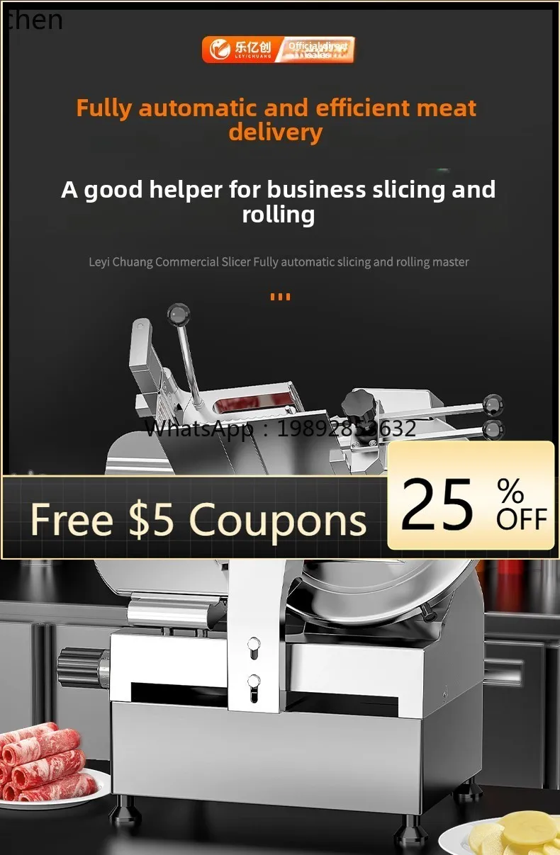 

slicer commercial automatic mutton roll beef roll fat beef cooked meat hot pot frozen electric meat cutter planer