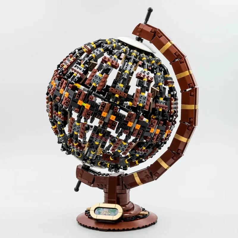 New product 2585PCS creative globe map model building block technology MOC building block creative assembly children's toy birth