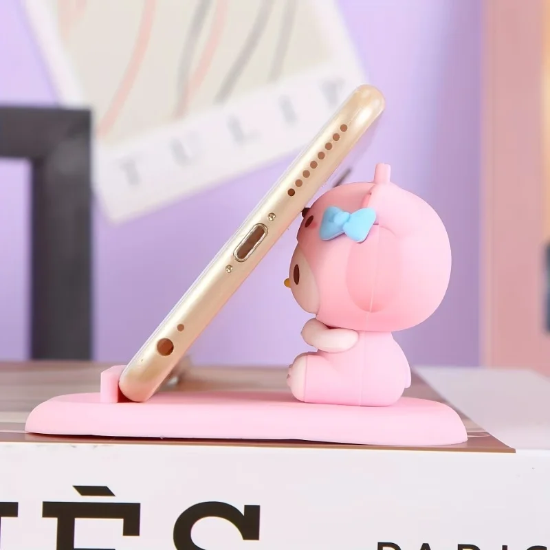 1/5 Pcs Creative Cartoon Sanrio Phone Holder Desktop Cute Compact Portable Ornament