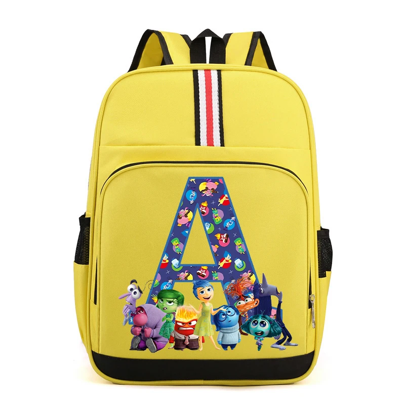 New Inside Out 2 Backpack Child Cute Cartoon Letter Printed School Bags Large Capacity Children\'s Backpack Kids School Supplies