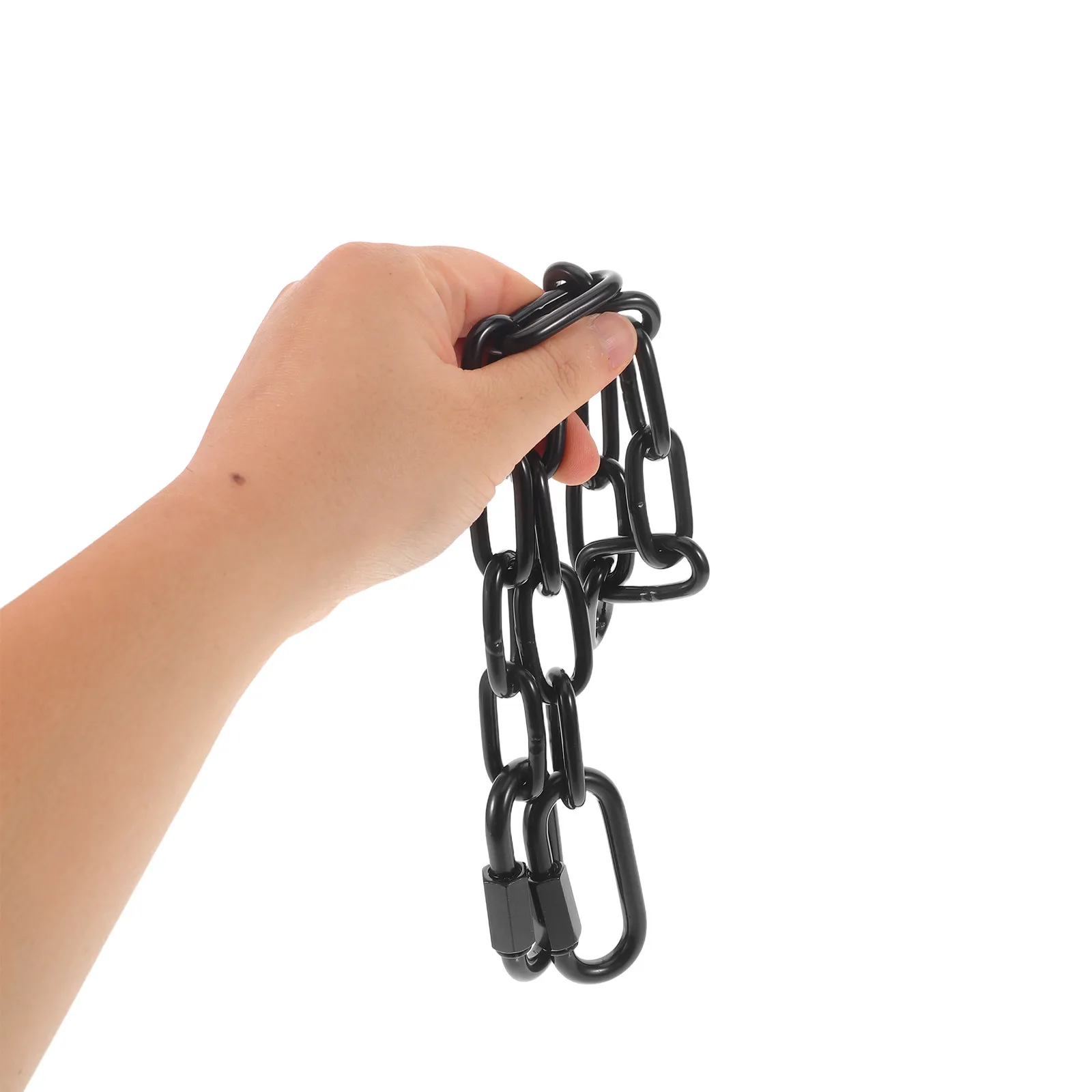 2Pcs Stainless Steel Mountaineering Clip Chain Set Heavy Duty Swing Hanging Kit for Hammock Porch Chair Gate Window Safety