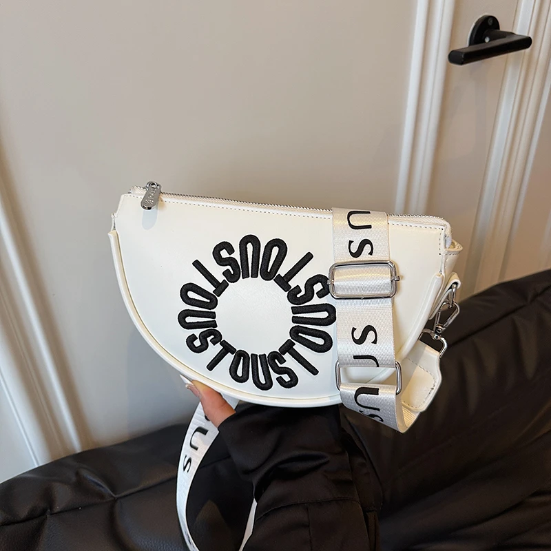 

Luxury Design Women's PU Leather Shoulder Bag, Fashionable And Trendy Handbag, Casual Travel Zipper Crossbody Bag