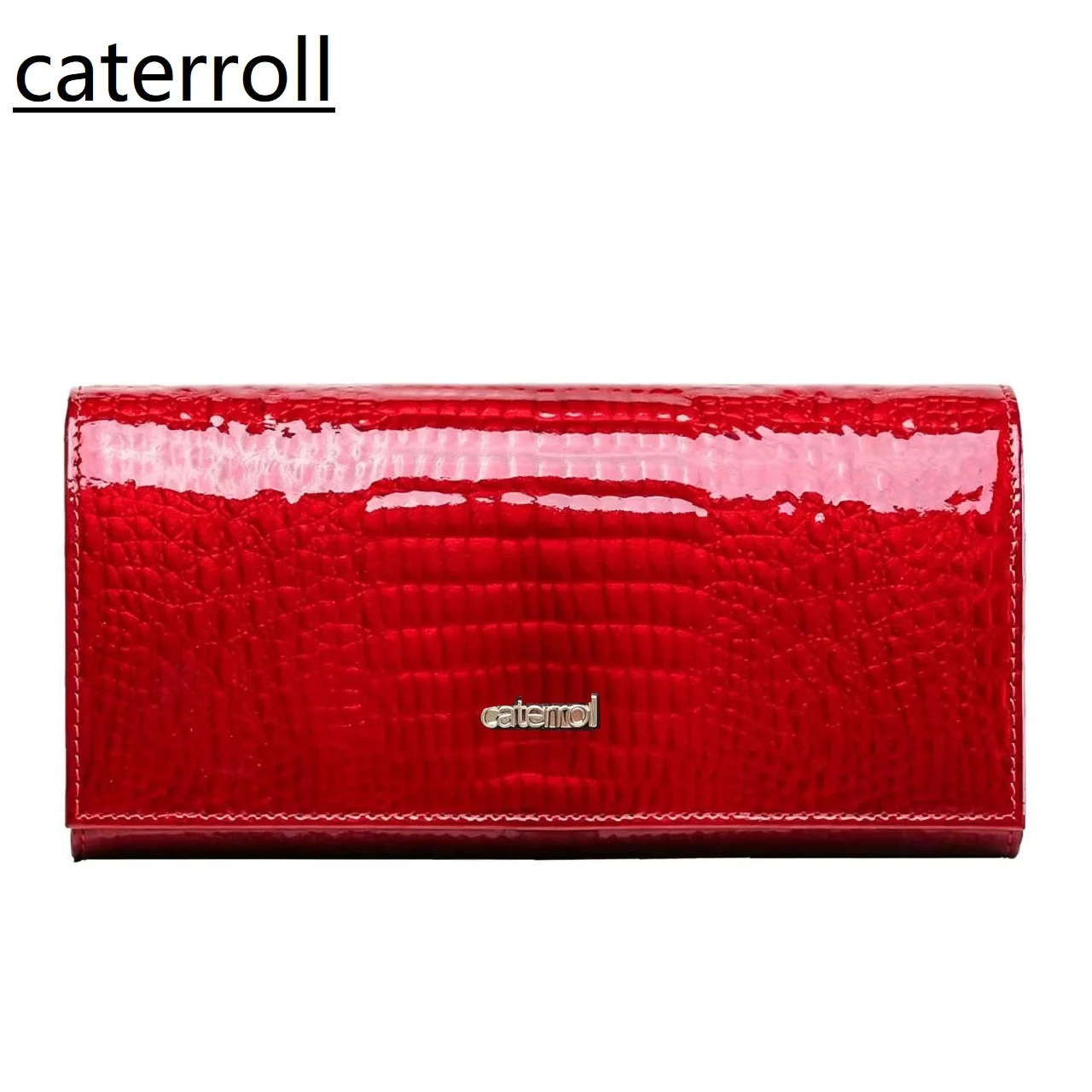 Crocodile Pattern Genuine Leather Purse Women Multi Card Slots Long Wallet Cow Leather Hand Clutch