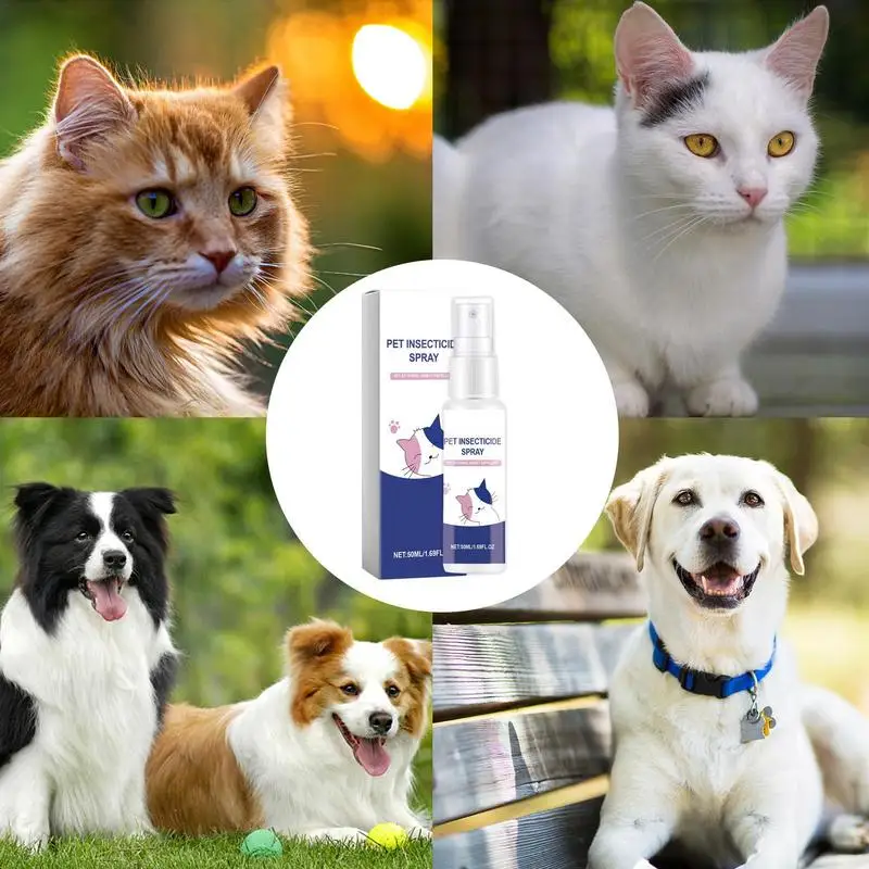 50ml Efficient Pet Deodorant Spray Cat Deodorant Pet Deodorizing Odor Liquid Spray Long-term Cleaning Dog Deodorant Spray