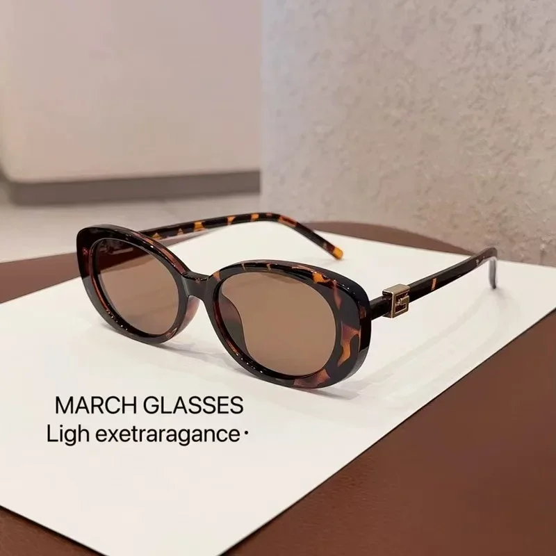 

Ins New Small Oval Sunglasses Women Luxury G Letter Cat Eye Sunscreen 2025 Retro UV400 Sun Glasses Ladies Unisex Oculos De Sol