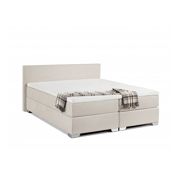 Commercial Furniture Solid Wooden Frame+Spring Bed Bases Boxspring Bed King Size China Boxspring Luxury Bed