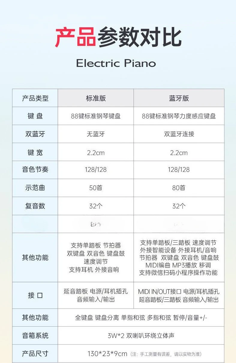 Portable Folding Electric Piano Keyboard Electronic Organ Student Adult Beginner Kindergarten Teacher Grading Major