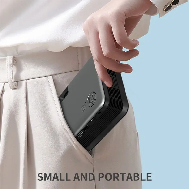 

(BAAY) Мини-проектор для умного дома с поддержкой 1080P, Smart TV, Wi-Fi, портативный домашний кинотеатр, синхронный проектор для мобильных телефонов - UK Plug