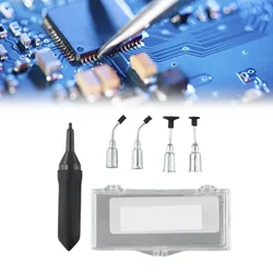 Vacuum Pen Kits With 4 Suction Cups IC Tweezers IC Chip Extractor Puller Holder Desoldering Sucking Pen Pick Up Hand-Tools