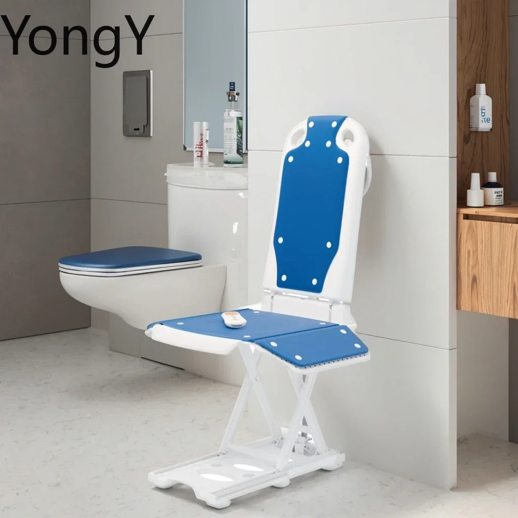 Electric Chair Lift,With 2 Types Suction Cups,Height Up To 85cm Support Up To 140kg,Lift Chair,Bathtub Shower