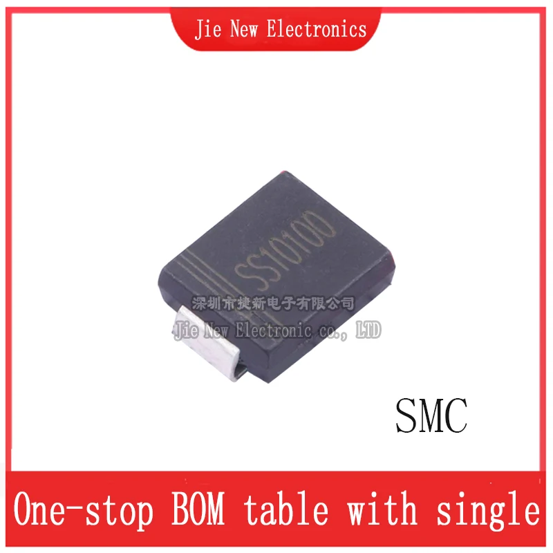 50PCS SS52 SS54 SS56 SS510 SS515 SS520 SS5150 SS5200 SS84 SS86 SS810 SS1045 SS1060  SS10100 SMA SMB SMC  Schottky SMD Diode