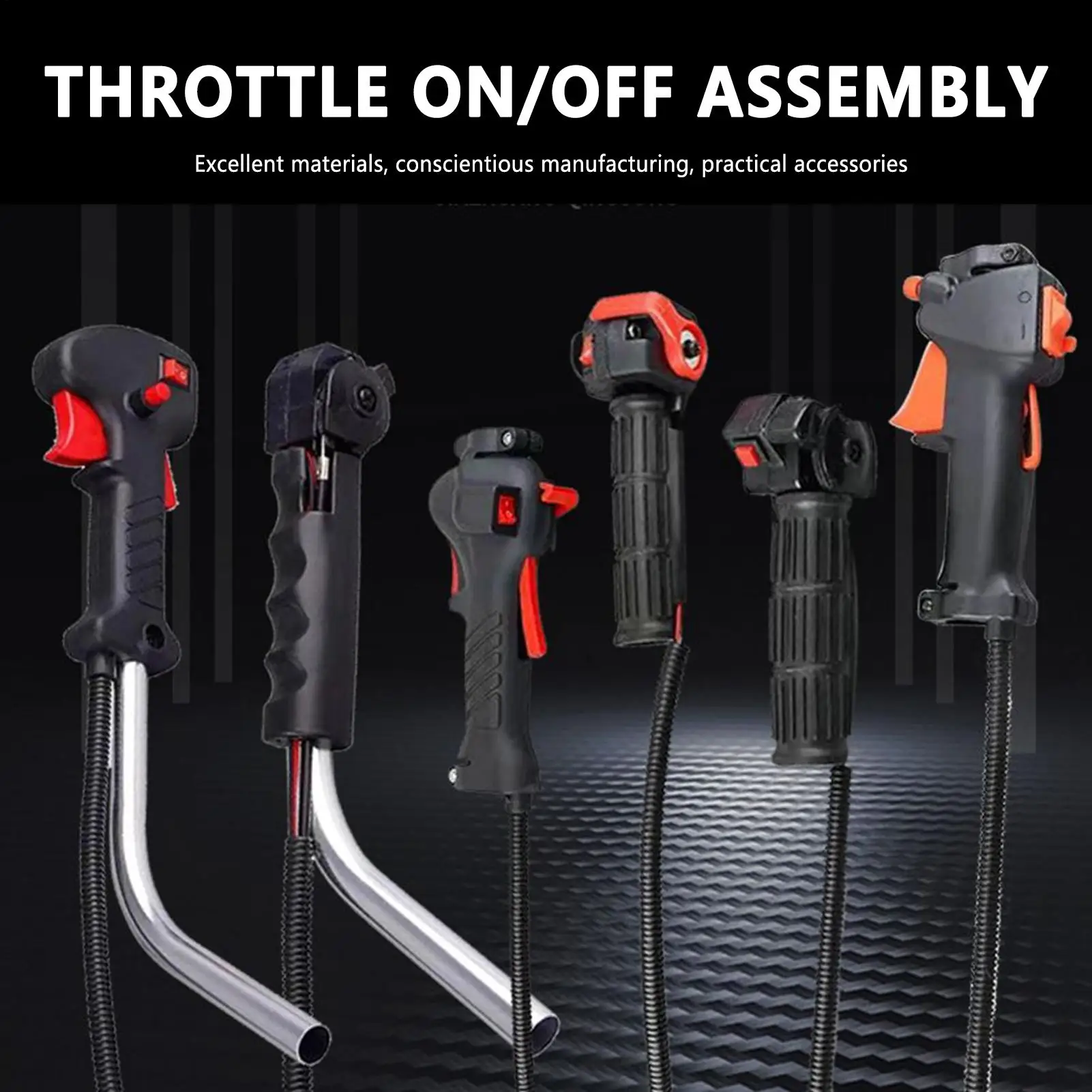 Rasenmäher Griff Rasen Trimmer Griff Ergonomischer Motor Rückstoß Ersatz Rasenmäher Drosselklappenschalter Garten Werkzeug Zubehör