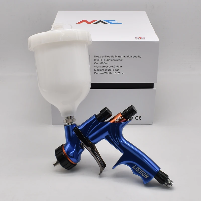 New NVE Car Paint Spray Gun Spray Paint Gun 1.3MM Nozzle Air Spray Gun Water-Based Paint Varnish Paint Spray Gun Ai