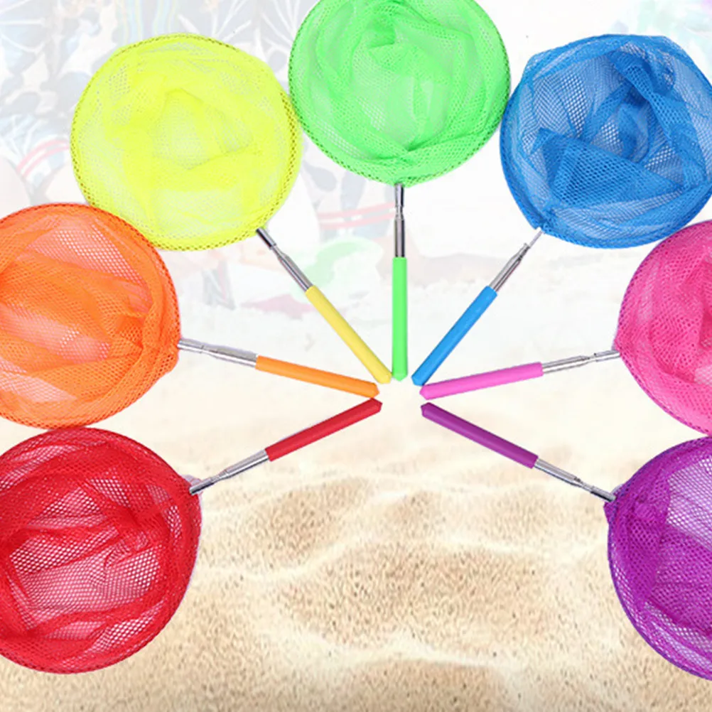3Pcs Kids Telescopic Nets Catching Insects Butterfly Dragonflies Extendable Fishing Nets Outdoor Exploration Tools