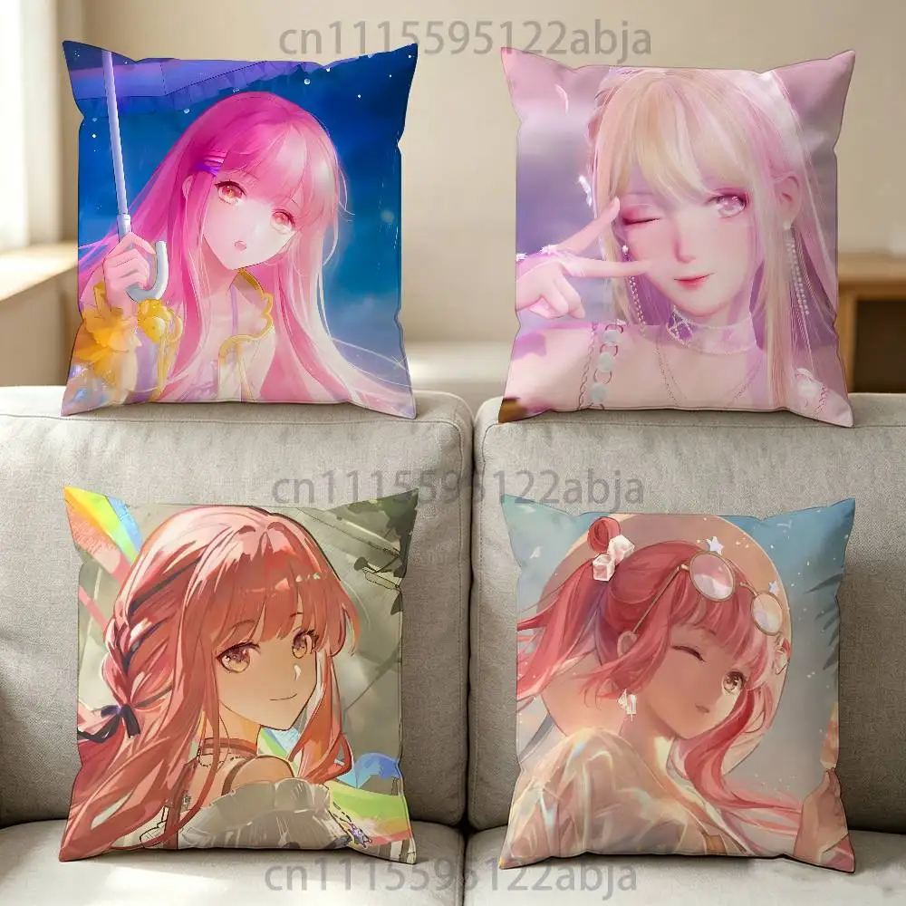 M-Miracle Nikki Throw Pillow Case Decoration Bed Custom Square Pillowcase Pad Cover