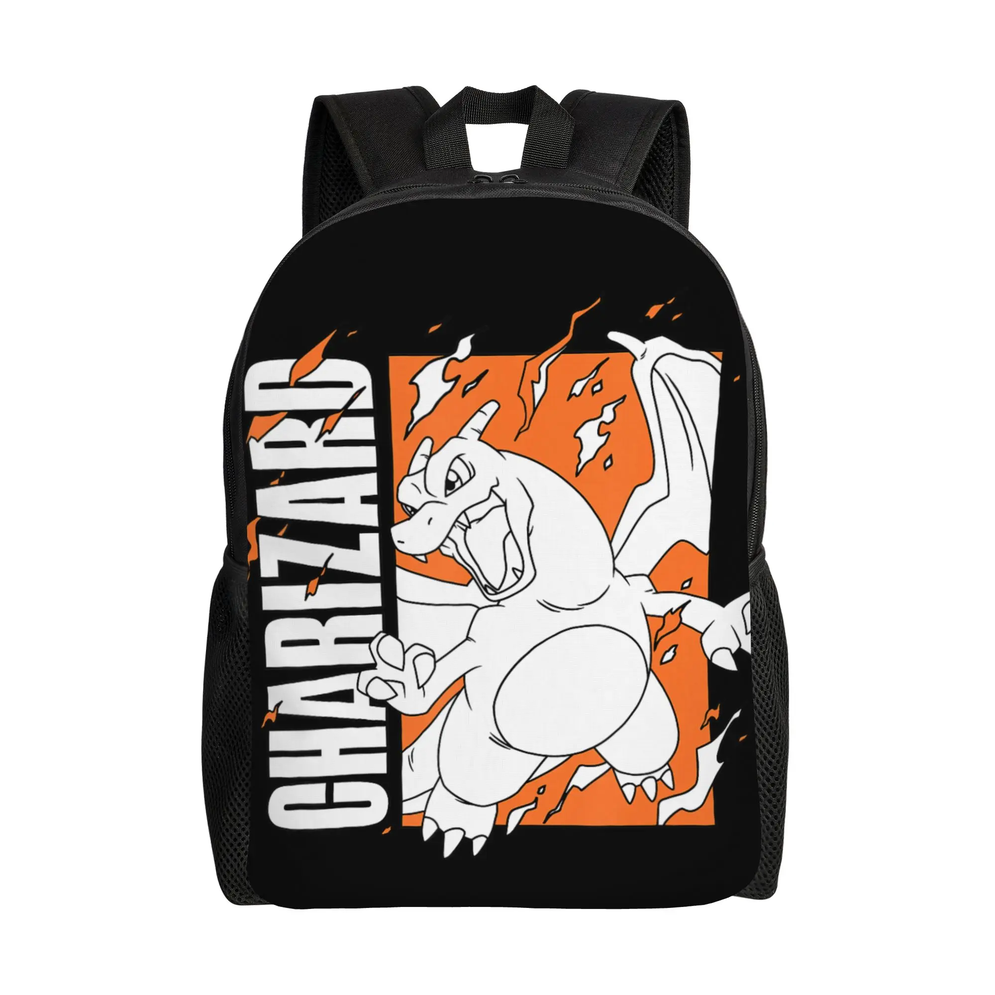 Mochilas Bandai Pokemon Charizard Orange Fire Box Daypack mochila de viaje de gran capacidad