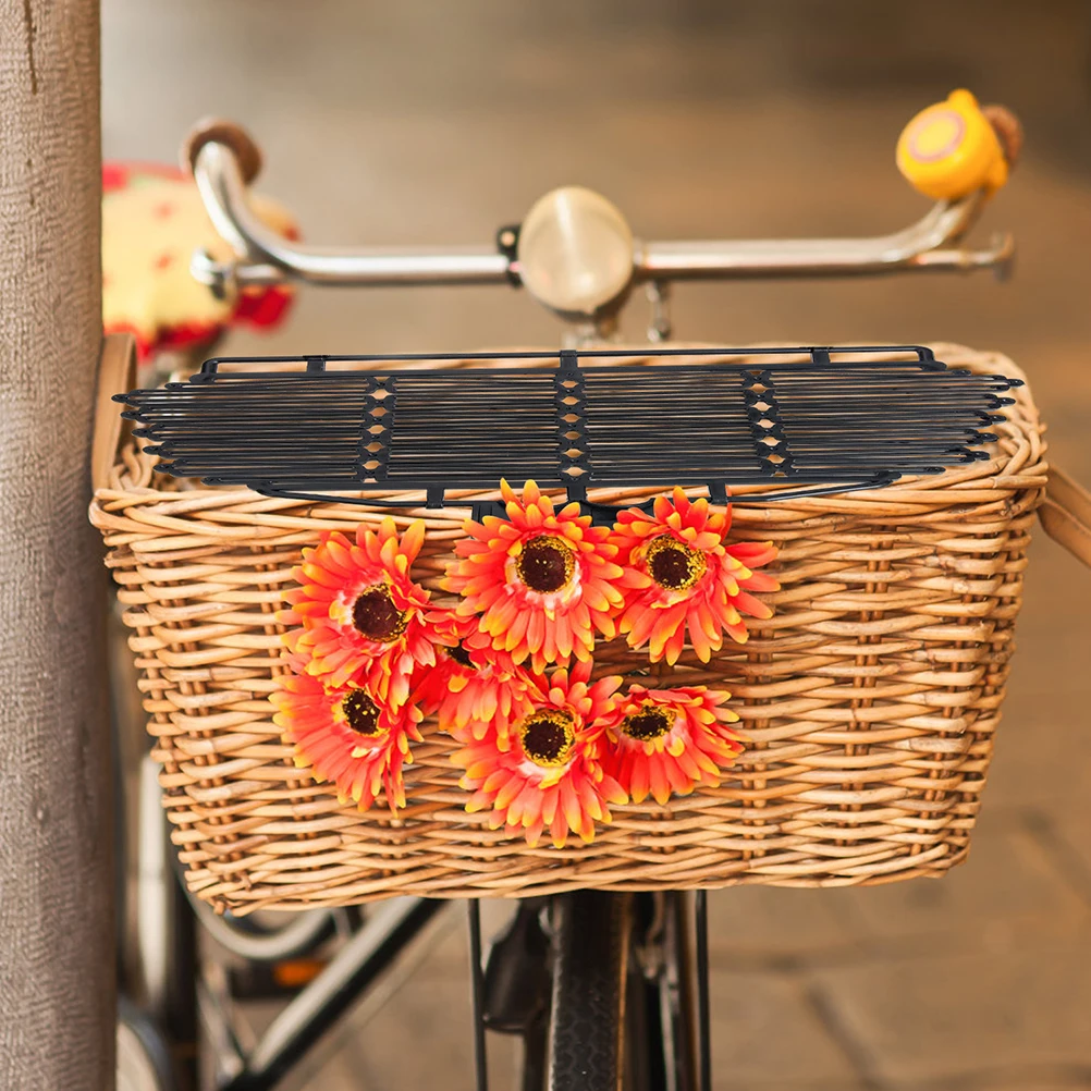 

3Pcs Bike Front Basket Lid Detachable Protective Cover for Kids Girls Women Bicycle Basket Accessories Secure Cycling