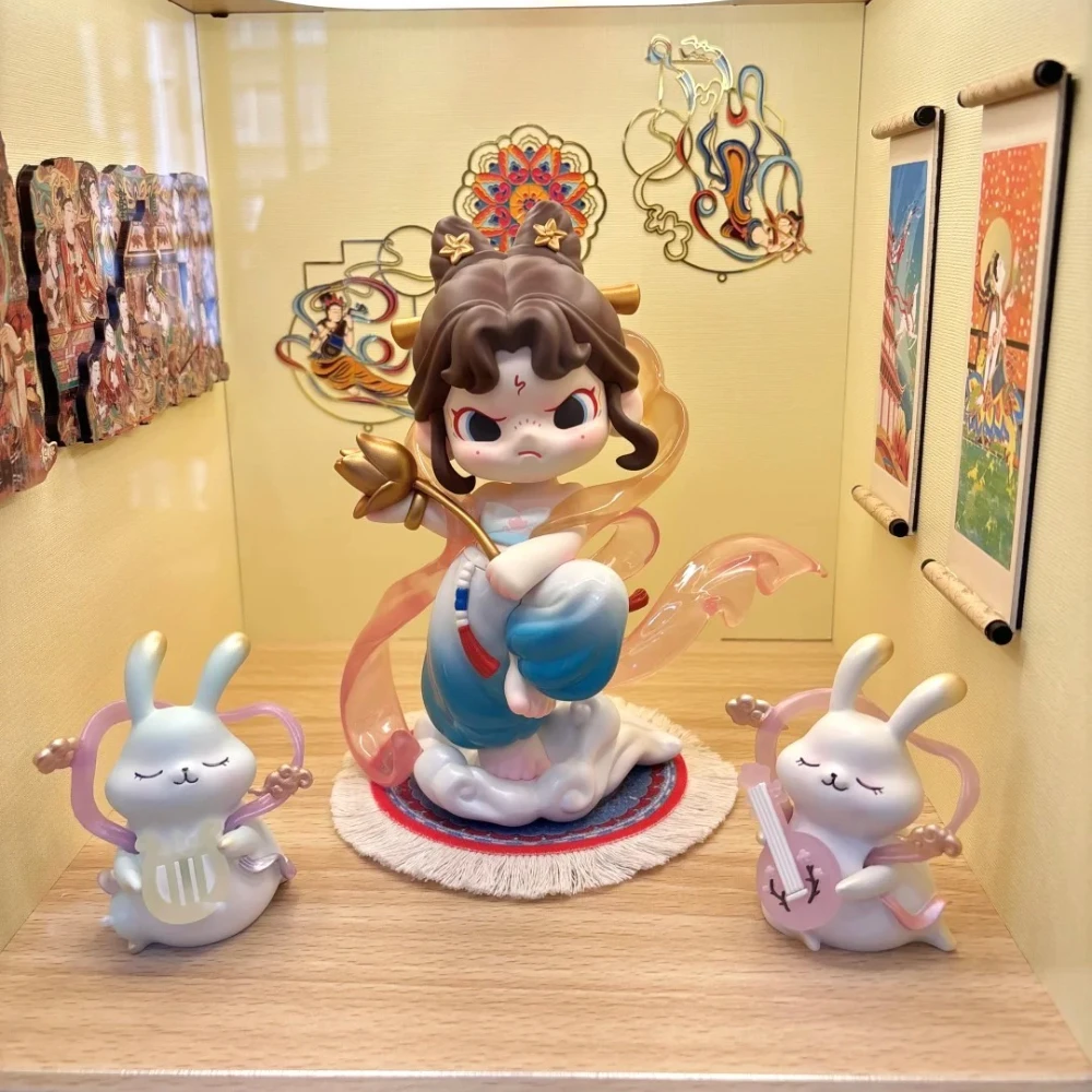 

Подлинная Dora Flying Goddess Dunhuang Co Фирменная серия Фигурка Виниловые куклы Модные настольные украшения Kawaii Girl Gift