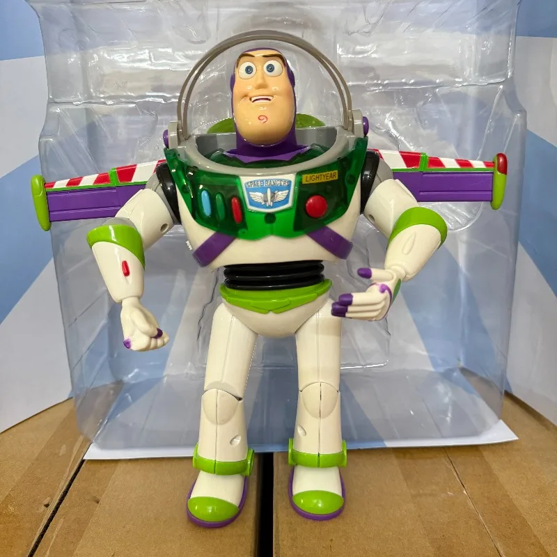 Zestaw zabawek Disney Vintage Toy Story, mówiąca figurka Buzz Lightyear i Woody, oficjalna kolekcja mówiących lalek, limitowana edycja.