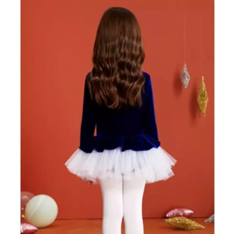 الأطفال ملابس فتاة أطفال الباليه الرقص الزي الشتاء الفتيات رداء رقص الباليه Dancewear ممارسة زي فستان رقص فتاة