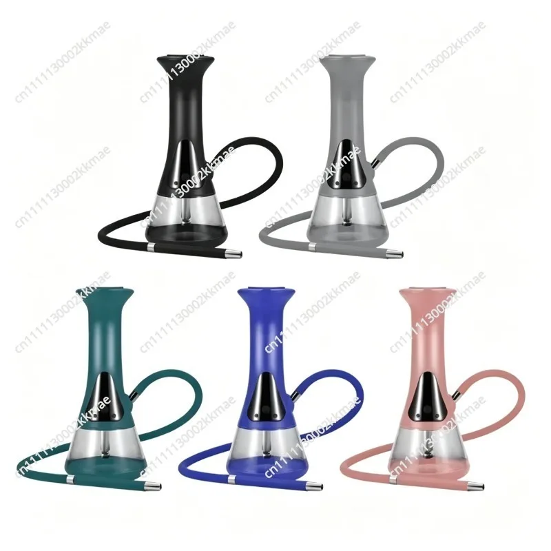For Party Bar Portable LED Electric Shisha Set One-Touch Luxury Hookah Kit for Party Bar