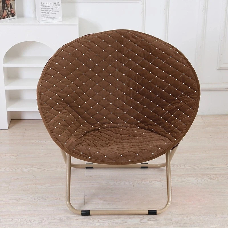 Round Saucer Chair Cover Universal Moon Sauce Chair Protector Cover Lazy Slipcovers Camping Chair Replacement Seat Cushion