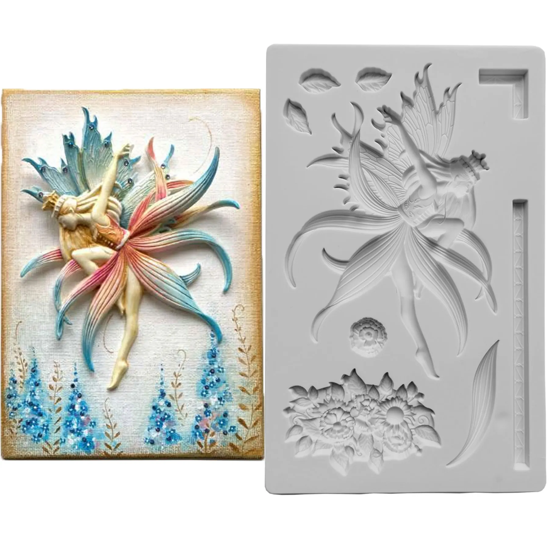 Fairy Dancer Silicone Mould Fondant Cake Tool Gumpaste Mould, Sugarcraft, Chocolate Forms,Kitchen Accessories