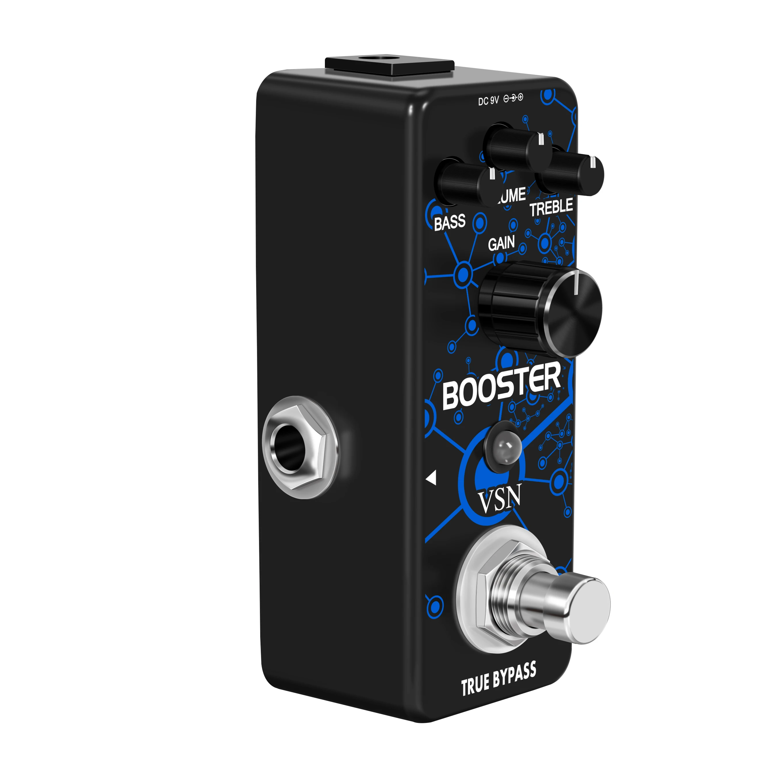 VSN Booster Guitar Effect Pedal,True Gain Booster,Micro Clean Boost Pedal for Electric Guitar Pure Clean Mini Booster Pedals